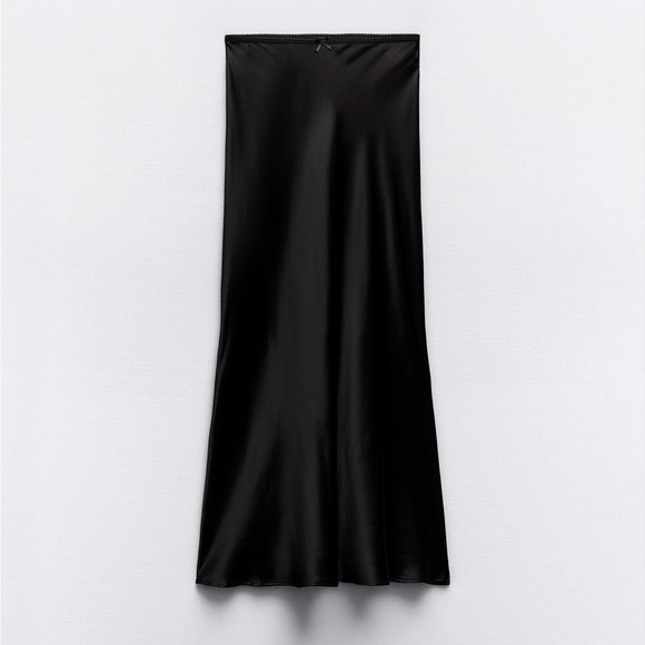 Zara Satin Slip Skirt - Picture 1 of 1
